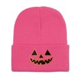 thumbnail image 4 of PureCasa Beanies Hat for Women Halloween Pumpkin Embroidered Knitted Beanie Hat Winter Thick Warm Soft Cute Hat for Halloween, 4 of 7