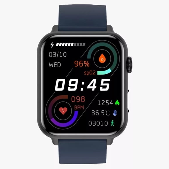 Reloj Inteligente Fralugio E200 Silicon Full Hd Azul Sport