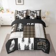 thumbnail image 2 of Homewish Wild Bear Paws 7-Piece Twin Bedding Sets,Woodland Animal Wolf Bedding Comforter Set, Happy Camping Camper Sheet Sets For Kids,Uper Cozy Room Decor Reversible, 2 of 8