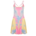 thumbnail image 5 of Viikei Summer Dresses for Women 2025 Plus Dresses for Women Plus Size Women Dress Plus Dresses for Women 2025 Camisole Square Collar Tie-Dye Fashion Dress, 5 of 9