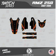 thumbnail image 4 of Kalair GFX Graphics Kit for Suzuki RMZ250 (2007-2009) Twitch Series, 4 of 5