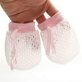 thumbnail image 3 of MINKUROW Pack of 6 Baby Mesh Gloves Cotton No Scratch Mittens for Unisex 3Colors/6-12Months, 3 of 7