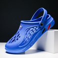 thumbnail image 1 of Zapatos de verano para hombre, sandalias con agujeros, chanclas transpirables huecas, zuecos, zapatillas de playa a la moda, talla grande 49, 1 of 7