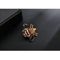thumbnail image 4 of Versatile Crystal Bee Brooch Fashion Drip Oil Design, White, 4 of 6
