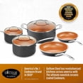 thumbnail image 4 of Gotham Steel 8-Piece Kitchen Set with Non-Stick Ti-Cerama Copper Coating by Chef Daniel Green - Includes Skillets, Fry Pans, Stock Pots and Sauce Pan, 4 of 10