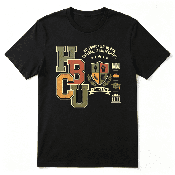 HBCU Historically Black Colleges Vintage Graphic Tee for Men and Women, Graduation Gift Family Gift Cotton Short Sleeves T-Shirt