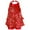 Red, variant on Sinleey Kids Girls Shiny Sequins Halter Ballet Dance Leotard Dress Latin Jazz Dancing Performance Costume Gold 6