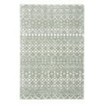 thumbnail image 2 of SAFAVIEH Berber Fringe Vinal Aztec Shag Area Rug, Sage/Ivory, 5'3" x 7'6", 2 of 11