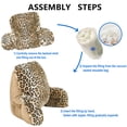 thumbnail image 2 of Home Soft Things DO-IT-YOURSELF Leopard Faux Fur Bedrest Pillow, Medium Size 20" x 18" x 17", 2 of 7
