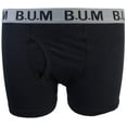 thumbnail image 5 of B.U.M. Equipment Boys 10 Pack Solid Boxer Briefs Underwear, Black/Grey, Large/12-14'', 5 of 6