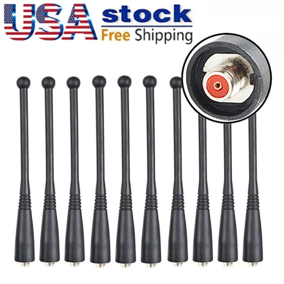 10Pack UHF 403-520MHz NAE6549 Antenna For XTS2500 XTS5000 XTS1500 XTS3000 XTS2250 HT1000 JT1000 PR1500 MT2000 MTX850 MTX9250 Portable Radios
