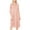 Dusty Rose, variant on Women's Plus Size Round Neck 3/4 Sleeves Solid A-Line Midi Dress