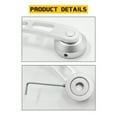 thumbnail image 1 of Baohd 2 Pieces Auto Side Window Crank Handle Portable Detachable Replacement Internal Modified Upgrading Lever Part Accessories Silver, 1 of 8