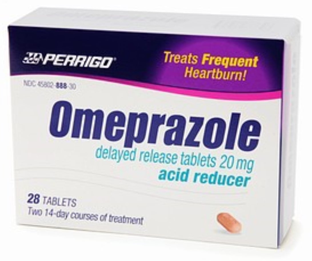 3 Pack Perrigo Omeprazole Delayed Release Tablets, 20mg