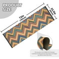 thumbnail image 5 of Yayeee Runner Rug for Bedroom 2'x6' Machine Washable Hallway Non Slip Mat, Orange Geometric, 5 of 8