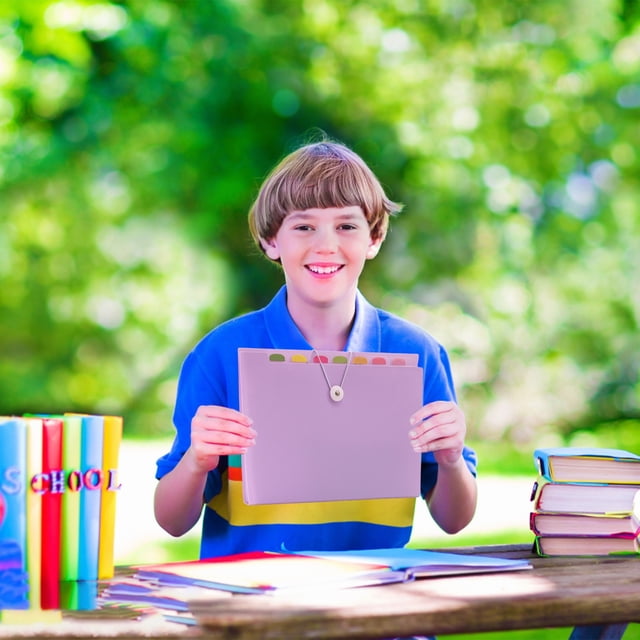 HUASHENG Morandi Folder Organ Package Student Test Paper Package File Organization File Package Multi Layer Storage Test Paper Folder