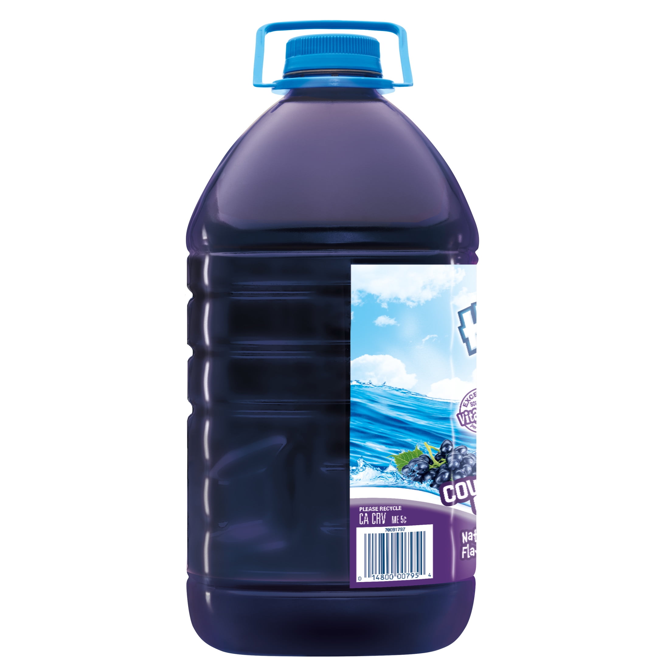 (4 pack) Hawaiian Punch Cowabunga Grape Juice Drink, 1 Gal, Bottle