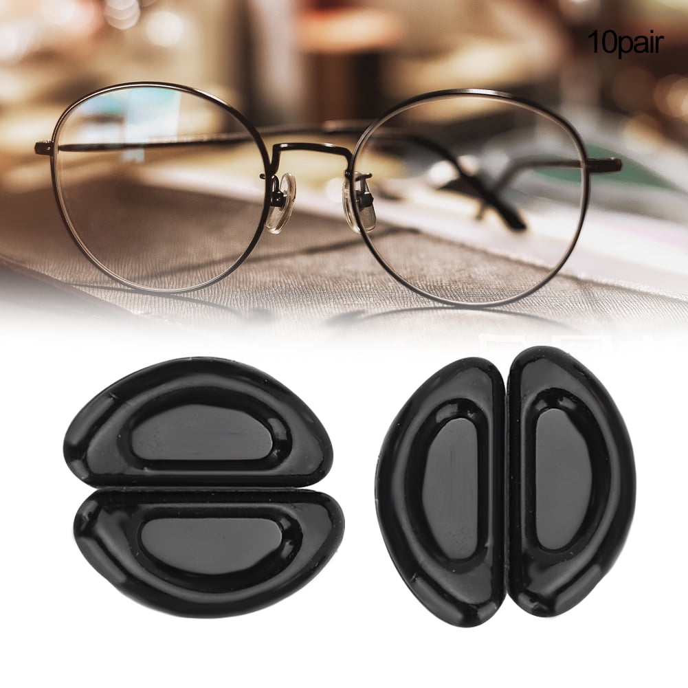 Mgaxyff High Quality 20 Pairs Silicone AntiSlip Nose Pads For Eyeglasses Sunglasses NEW