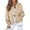 Beige #006, variant on Womens Jacket 2025 Fall Winter Long Sleeve Stand Collar Shacket with Side Pocket Lightweight Coat Light Green L
