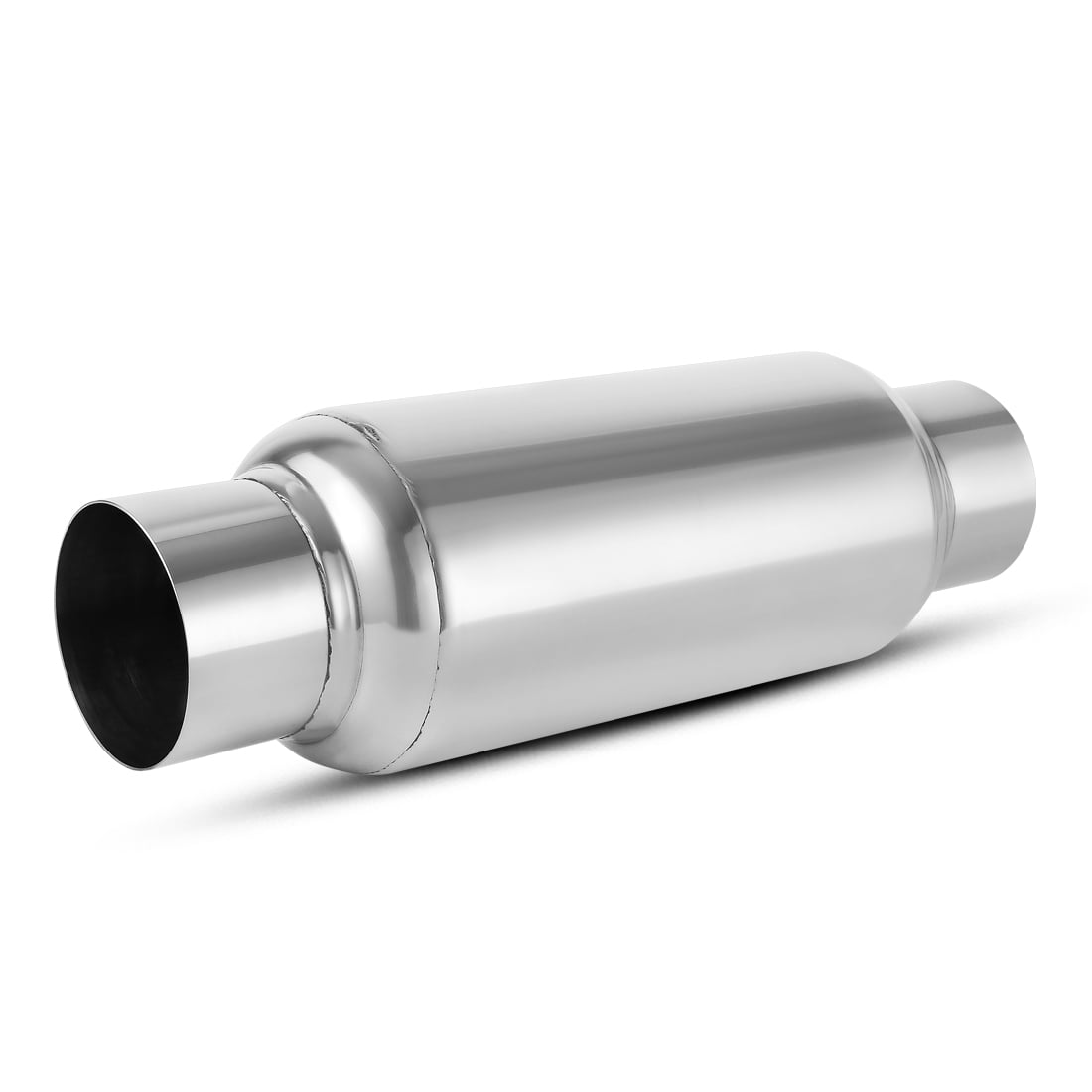 Universal 3Inch In/Outlet Exhaust Turbine Muffler Tip Stainless Steel