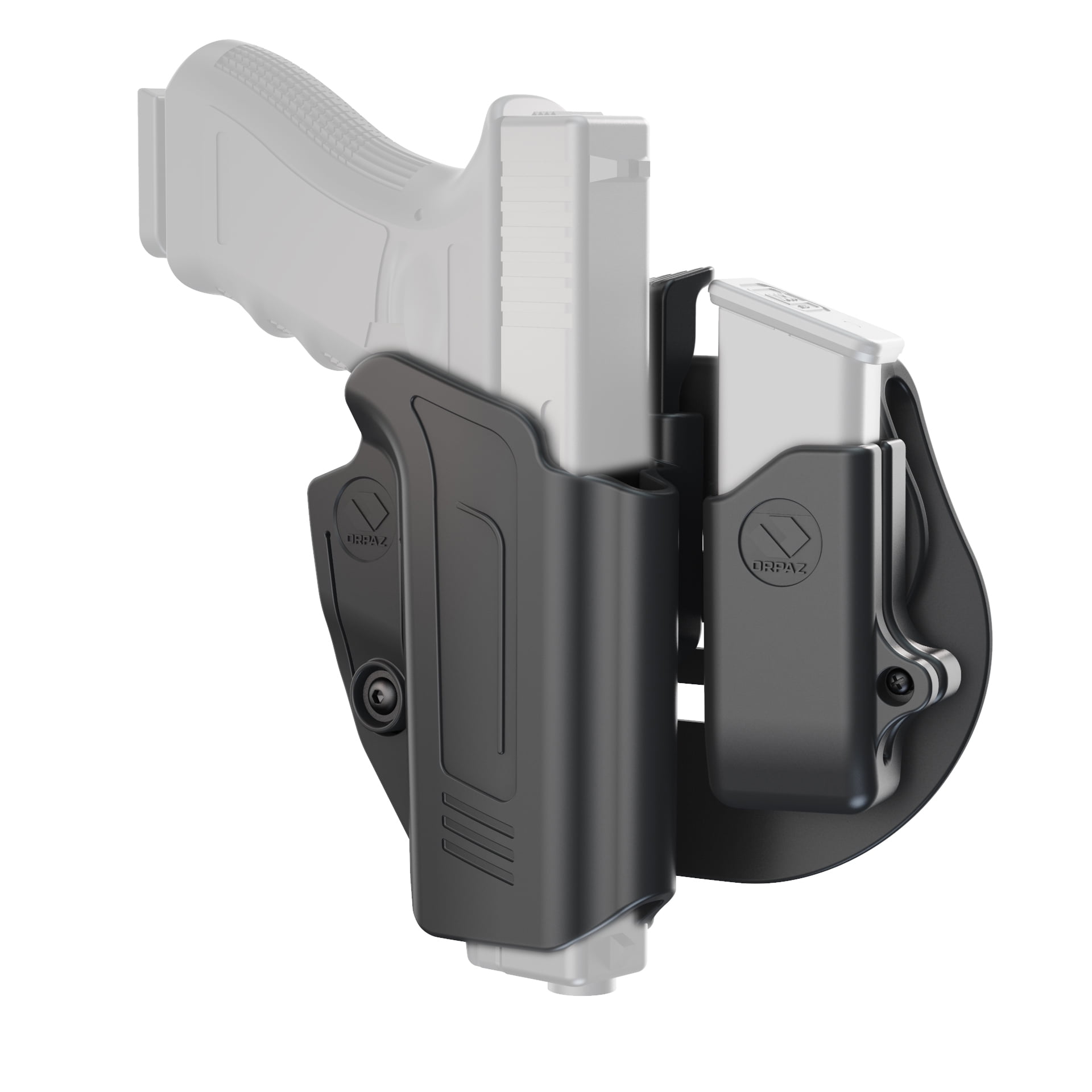 Orpaz Ppq Holster With Walther Ppq M2 Magazine Holder Level Ii Owb Paddle Holster Walmart Com Walmart Com