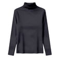 thumbnail image 4 of GILIGEGE Women's Thermal Turtleneck Shirts Basic T Shirts Basic Thermal Underwear Tops Long Johns Pullover Shirts Dressy Tops Solid Color Base Layer Tops Mock Neck Tops Classic Spring Fashion XXL, 4 of 9