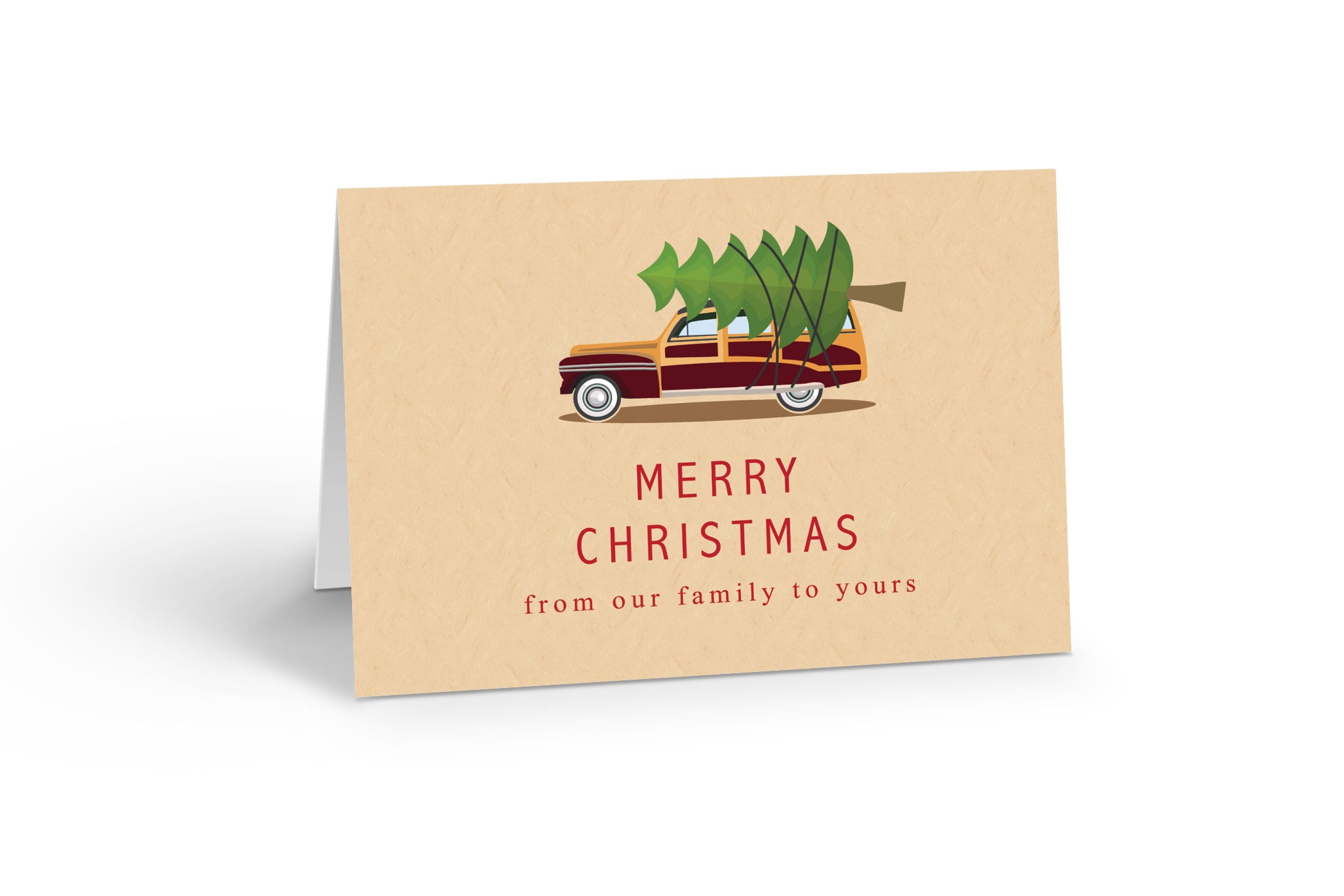 Stonehouse Collection Weihnachtskarten – 10 Stück Mit Umschlägen, „Merry Christmas“ Im Sand, 11,4x14,7 Cm