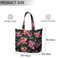 thumbnail image 5 of Flower Women's Large Weekend Travel Bag Moving Canvas Handbag Thick Double Layer Beach Weekend Travel Unisex Hospital Maternity Delivery with Toiletry Waterproof, 5 of 5