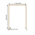 thumbnail image 2 of Loyalheartdy Rectangle Wedding Arch Stand Freestanding Balloon Flower Metal Rack Yellow Arch Background Decor Stand for Party Event 6.6x4.9Ft, 2 of 10