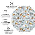 thumbnail image 3 of Fuzoiu Carrot Rabbit Print Leather Coasters Set,Drink Coasters Set of 4,for Tabletop Protection, Durable PVC Coasters,Home Décor and Housewarming Gift-Octagon, 3 of 6