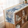 thumbnail image 6 of Table Runners 72 Inches Long Dress Scarves, Blue Coastal Starfish Farmhouse Kitchen/Dining Table Runner, Coffee Tablerunners, Beach Nautical Shell Eucalyptus Retro 16x72 Inch, 6 of 9