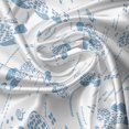 thumbnail image 7 of Ambesonne Hydrangea Valance & Curtain, Japanese Snails Botanical, 55"x36", Pale Sky Blue and White, 7 of 7