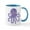 White/Blue Inside, variant on CafePress - Purple Octopus Mug - 11 oz Ceramic Mug - Novelty Coffee Tea Cup