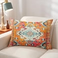 thumbnail image 5 of Boho Vintage Throw Pillow Cover Carpet Orange Pattern Antique Ethnic Decorative Pillow Cases Home Decor Rectangle 12x20 Inches Pillowcase, 5 of 6