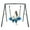 Blue, variant on KloKick 440lbs Metal Swing Sets with 40" Saucer Tree Swing and Heavy Duty Swing Stand