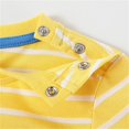 thumbnail image 3 of Vedolay Boy Shirts Casual Short Sleeve Boy Print Button Down Shirt Short Sleeve Lapel Neck Tops Casual Tee Summer Clothes,Yellow 0-3 Months, 3 of 5