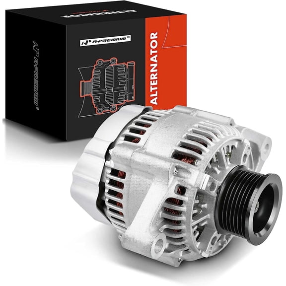 A-Premium Alternator Compatible with Dodge Ram 1500 2500 3500 4000 Van 99-00, Dakota Durango 99-00, 3.9L 5.2L 5.9L 8.0L, 117Amp 12V CW 7-Groove Pulley, Replace# AND0188, 40052024, 56027912AB