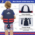 thumbnail image 6 of Gogokids Kids Swim Vest Toddler Life Jacket Flotation Buoyancy Swimsuit with Adjustable Safety Strap,Swim Jacket Pool Vest Learn to Swim for Children 20-70Lbs, Age 1-9 Years,Blue, 6 of 10