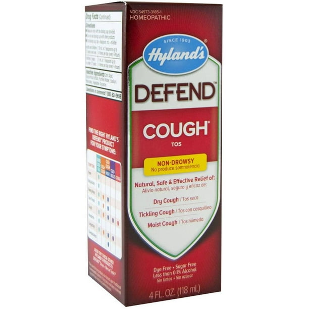 Hylands Cough Syrup Sugar Free, 4 FZ - Walmart.com - Walmart.com
