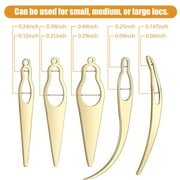 13 Pcs Dreadlocks Tool Set Includes 5 Latch Hook Crochet Needles, 3 Dreadlocks Crochet Hook and 5 Locking Hair Extensions Tool for Locs, Sisterlocks, Easyloc Hair