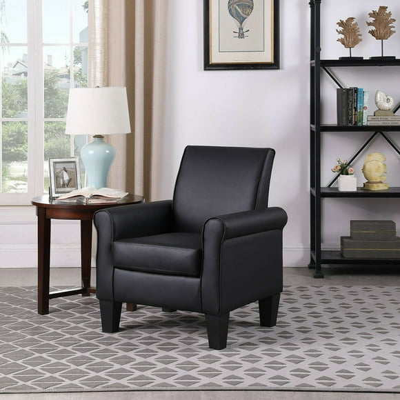 Black Faux Leather Chairs