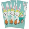 thumbnail image 6 of Happy Easter Day Kitchen Tea Towels Set of 6 Absorbent Hand Dish Towels, White Easter Rabbit Dishcloths Lint-Free 18x28 Inch Fast Drying for Cooking Baking Home Clean, 6 of 7