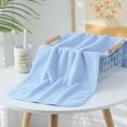 thumbnail image 2 of Cinvoph Bathroom Hand Towels, Super Soft Absorbent Hand Towel for Bath, Hand, Face, Kitchen, Machine Washable, Size 14" x 30", Light blue, 2 of 4