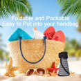 thumbnail image 5 of Foldable Straw Sun Visors for Women, Sun Protecetion Wide Brim Sun Hats Adjustable Topless Beach Hat, 5 of 5
