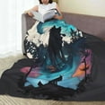 thumbnail image 6 of Sikiie Artistic Moon Valley Wolf Ultra-Soft Micro flannel Blanket Luxury All Seasons Warm Blanket for Bedding Sofa and Travel (4 sizes)-40"x30", 6 of 7
