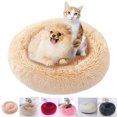 thumbnail image 2 of CAROOTU Pet Dog Cat Calming Bed Round Nest Warm Soft Plush Comfortable for Sleeping Winter, 2 of 7