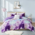 thumbnail image 3 of Ergode Watercolor Tie Dye Comforter Set - Vibrant Colors, Hypoallergenic, Dustproof, OEKO-TEX Certified - Includes Matching Shams and Decorative Pillow, 3 of 3