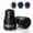 Black + Grey, variant on SupreGear Cane Tips 3/4 Inch (19 mm) 2-Pack Black & Purple Non-Slip Rubber Replacement Feet