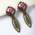thumbnail image 3 of Petal flowers Vintage Copper-Colored Lace Bookmarks: Stainless Steel Book Marks for Readers and Book Lovers - Set of 2 Bookmarks, 3 of 5