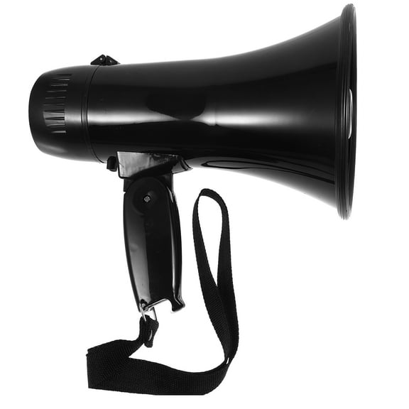 TOYMYTOY Portable Black Handheld Megaphone Speaker Loud Bullhorn for Sports Events